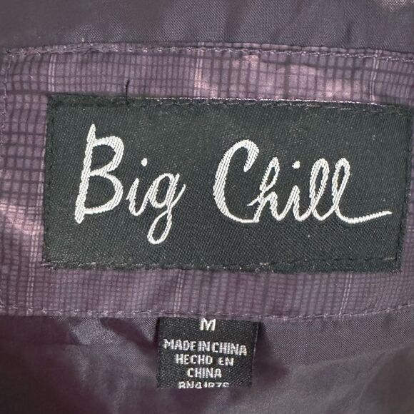 Big Chill Puffer Vest Plaid Sherpa Faux Fur Trim Jacket - Picture 7 of 8